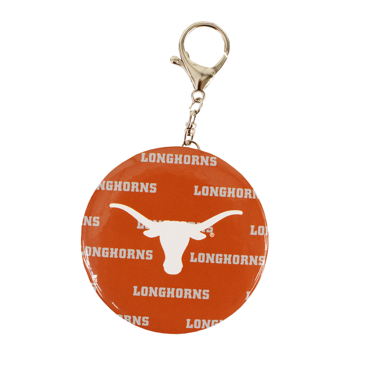 Texas Longhorn Aminco Mirrored Keychain