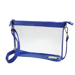 Capri Clear Large Crossbody (CD-CRB-LG-286/ROYALBLUE