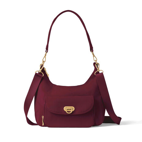 Baggallini Coastal Flip Lock Half Moon Bag (Multiple Colors