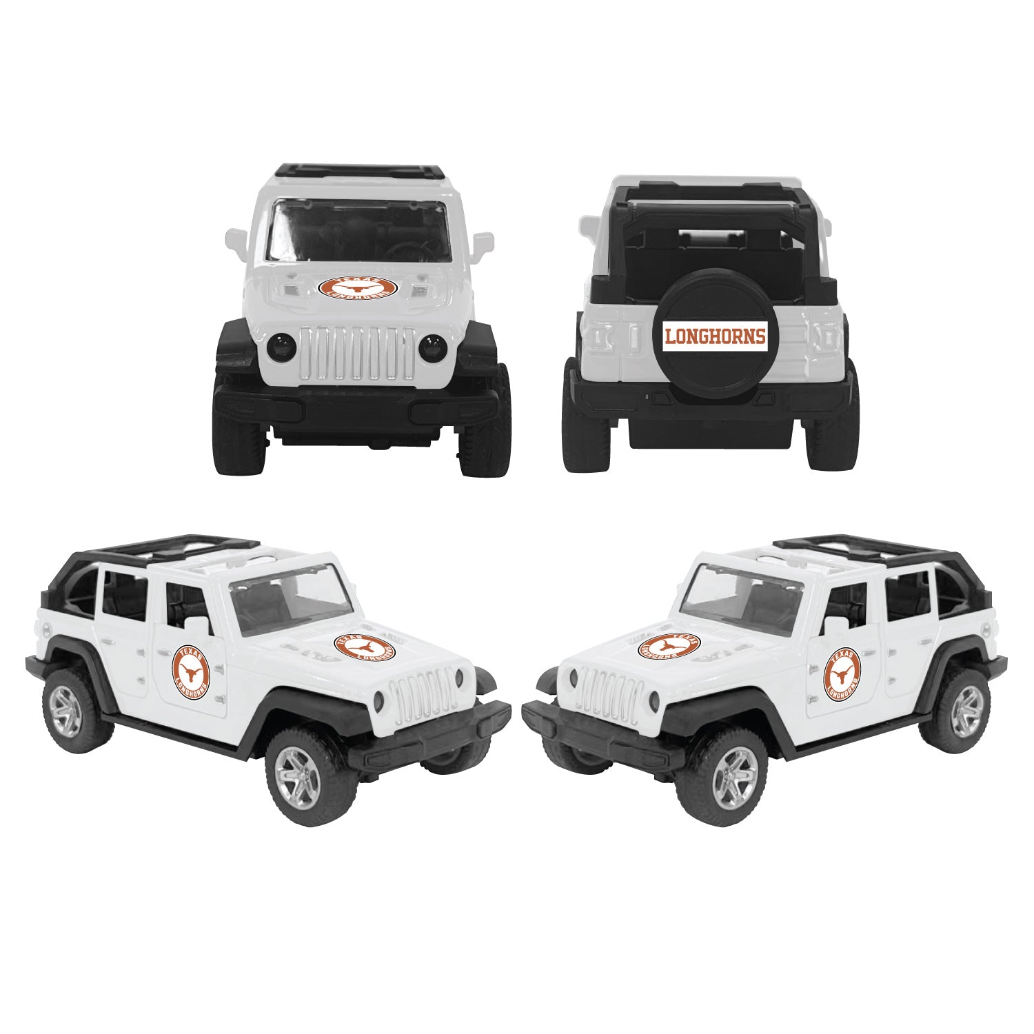 Mojo Texas Longhorn Replica Team ATV Pull Back Friction Car   (CLTXRK002)(Burnt Orange) (Copy)