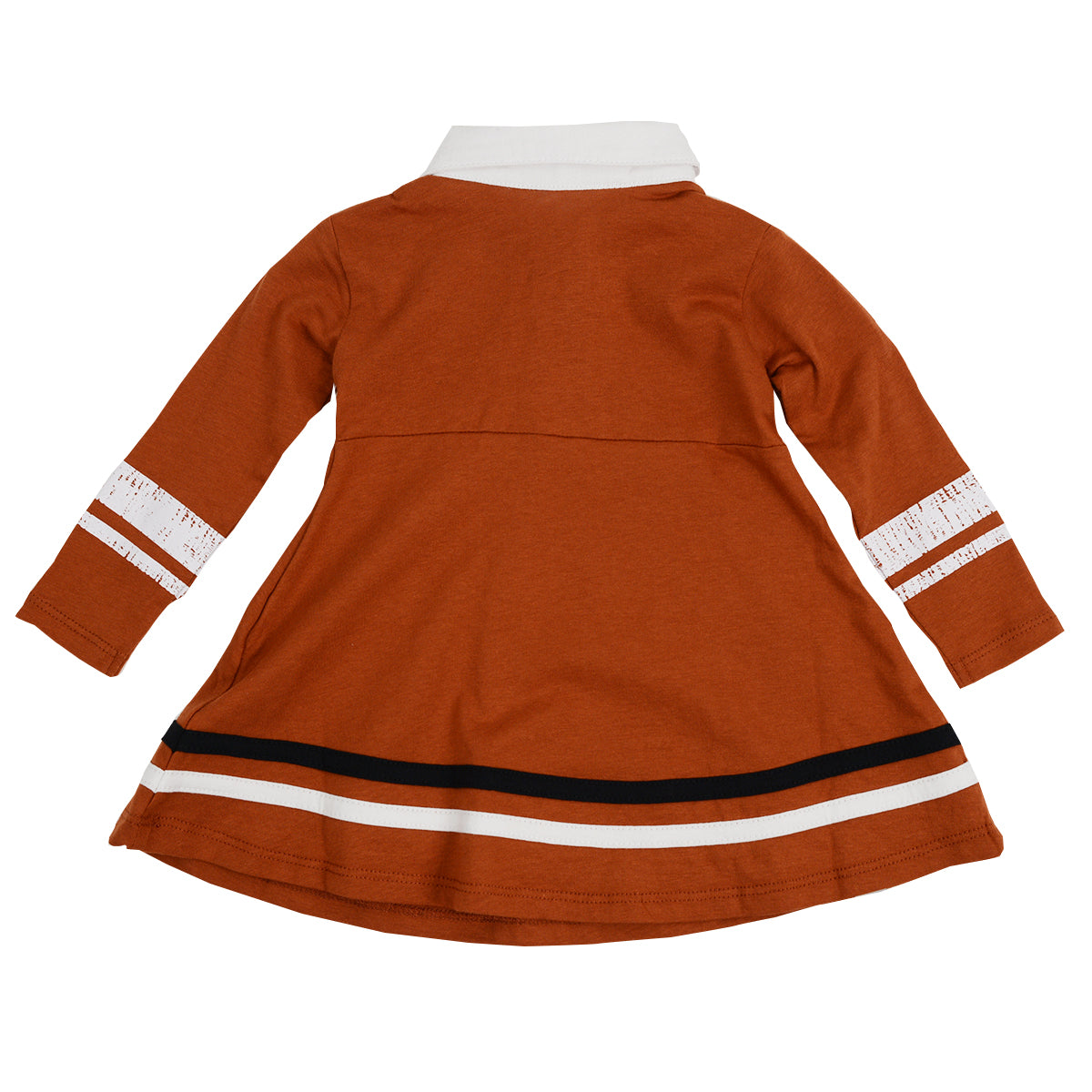 Texas Longhorn Colosseum Infant Homecoming Cheer Dress (BO/WHT)