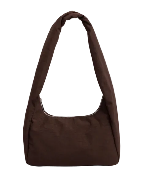 Baggu Small Nylon Meringue Bag - Coffee
