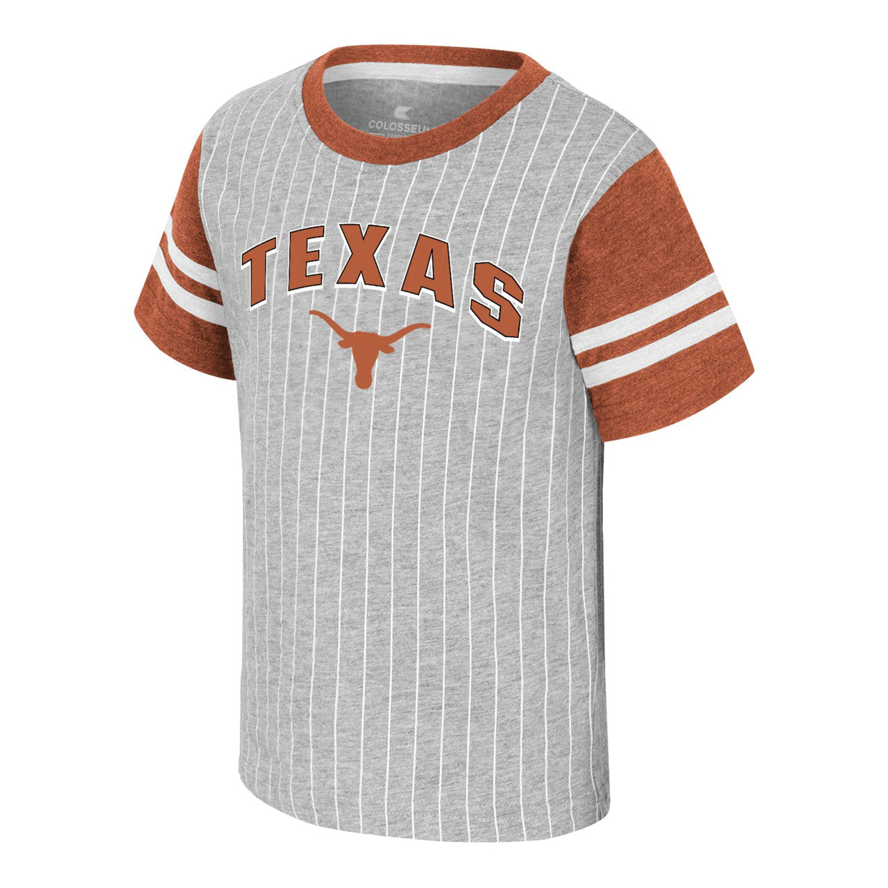 Texas Longhorn Toddler Airball Pinstripe Tee (HEATHER/BO)