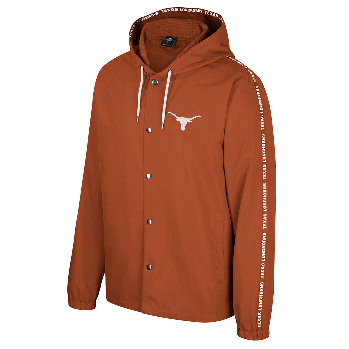 Texas Longhorn Colosseum Brewster Men's Snap Front Hooded Jacket (COUJ11567)