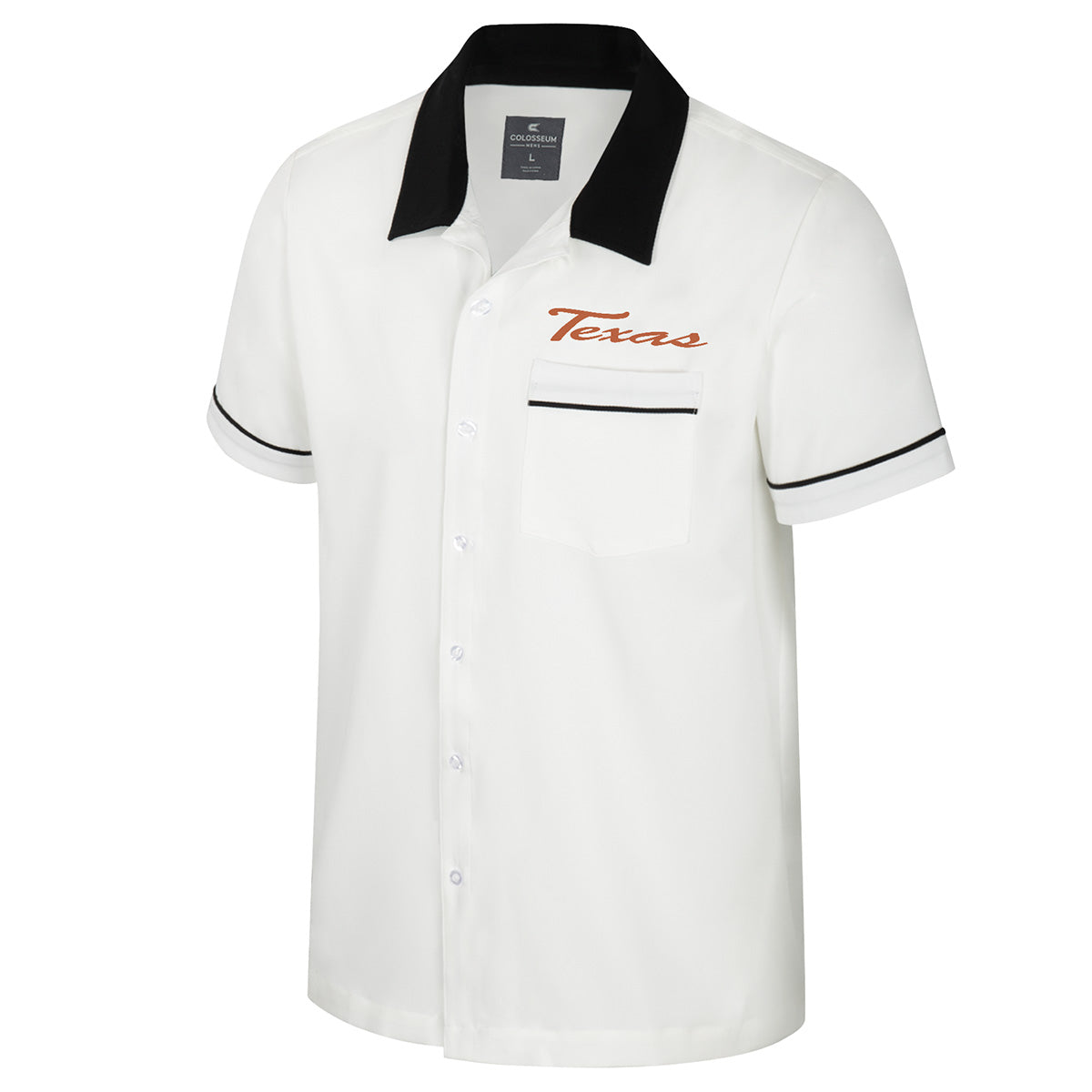 Texas Longhorn Colosseum Men's Shields Bowling Shirt (COWS12037OW)
