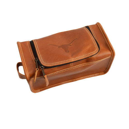 Texas Longhorn Leather Travel Case  (CS449)