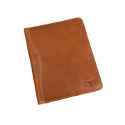 Texas Longhorn Leather Meeting Folder (CS601Tan)