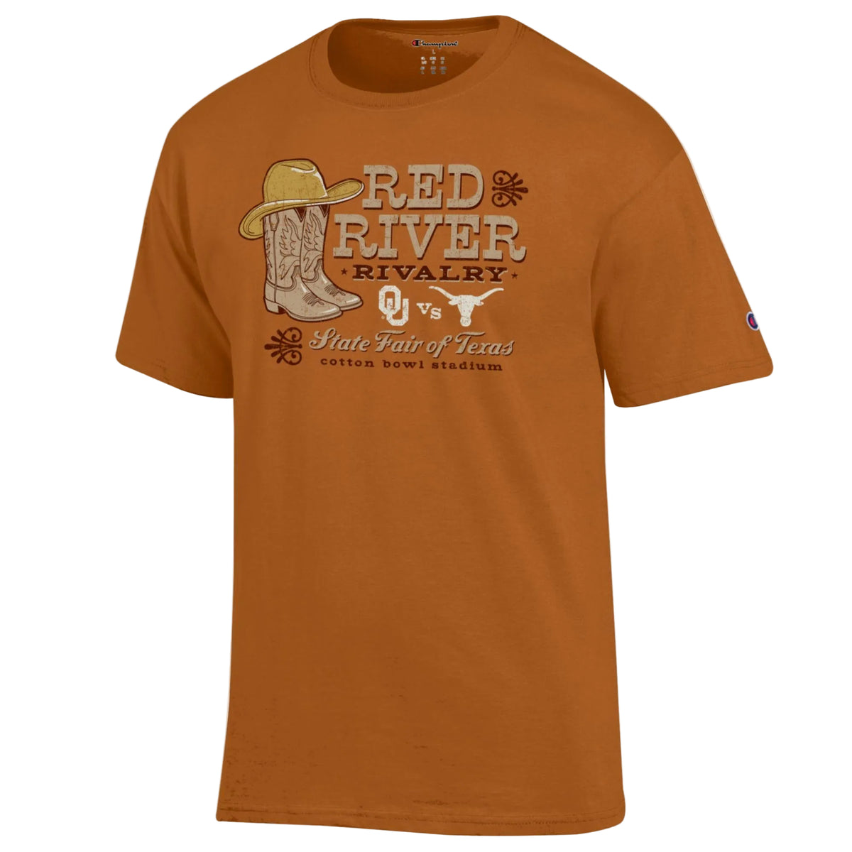 Texas Longhorn Champion Red River Rivalry State Fair Tee (CT1000475-687)(Burnt Orange)