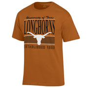 Texas Longhorn Stacked Script Stripe Established 1883 Tee (CT1000475-677)