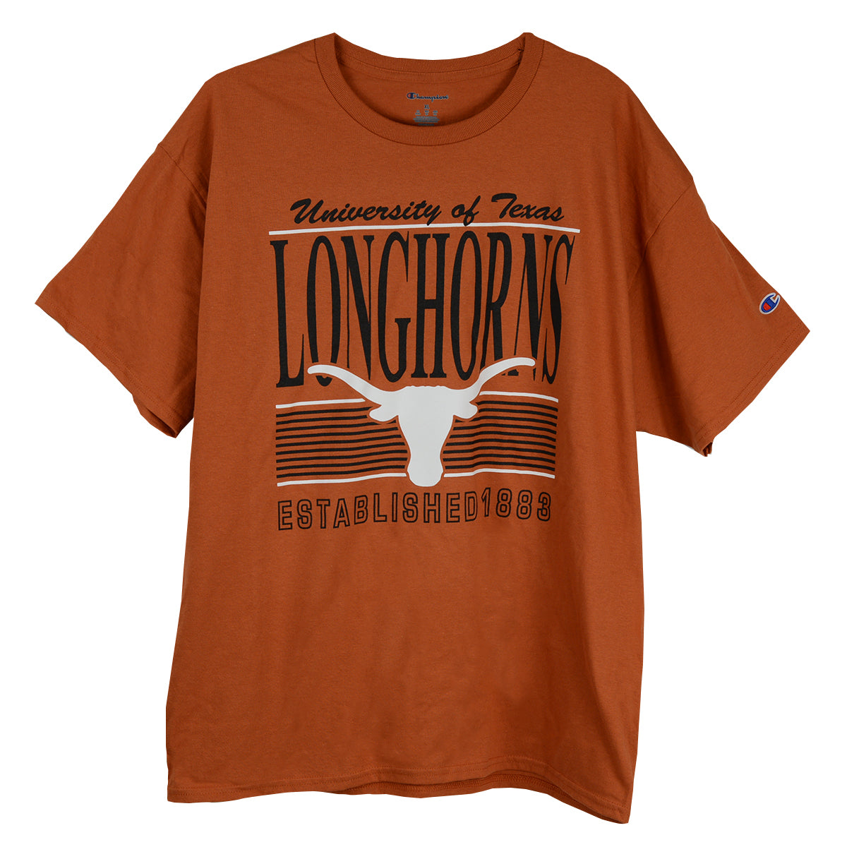 Texas Longhorn Stacked Script Stripe Established 1883 Tee (CT1000475-677)