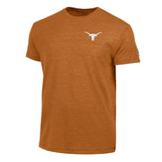 Texas Longhorn Tri Blend Arch Texas and Longhorns Full Back Imprint Established 1883 Tee (CT1060475)(Burnt Orange)