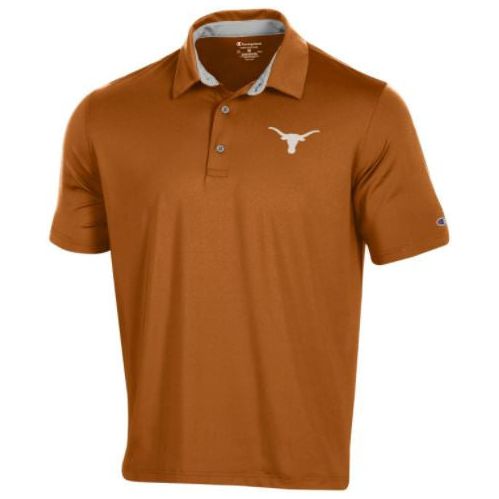 Texas Longhorn Champion Embroidered Logo Solid Polo (3 Colors)(CT3017)