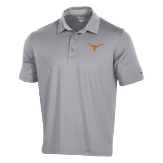 Texas Longhorn Champion Embroidered Logo Solid Polo (3 Colors)(CT3017)