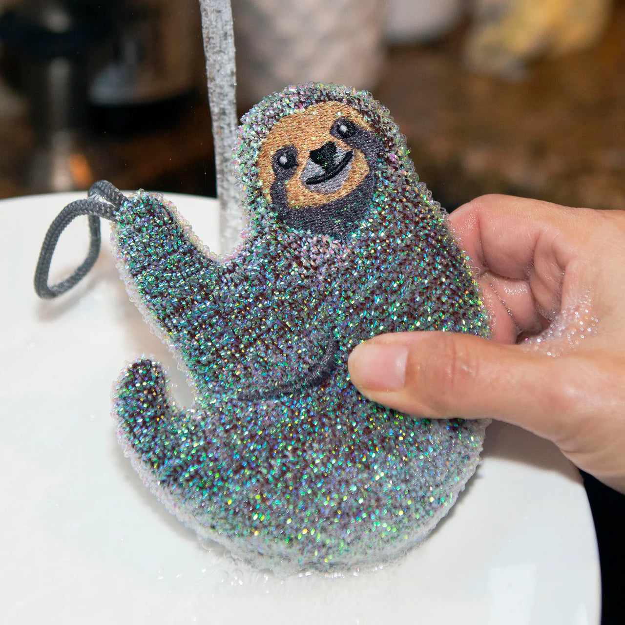 Kikkerland Sloth Sponge Set of 3