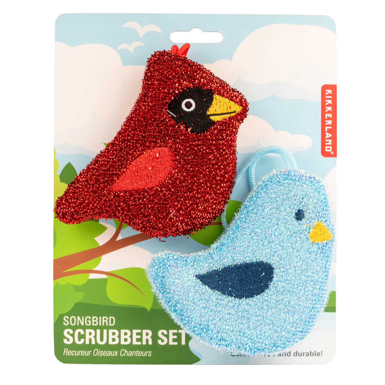 Kikkerland Songbirds Sponge Set of 2
