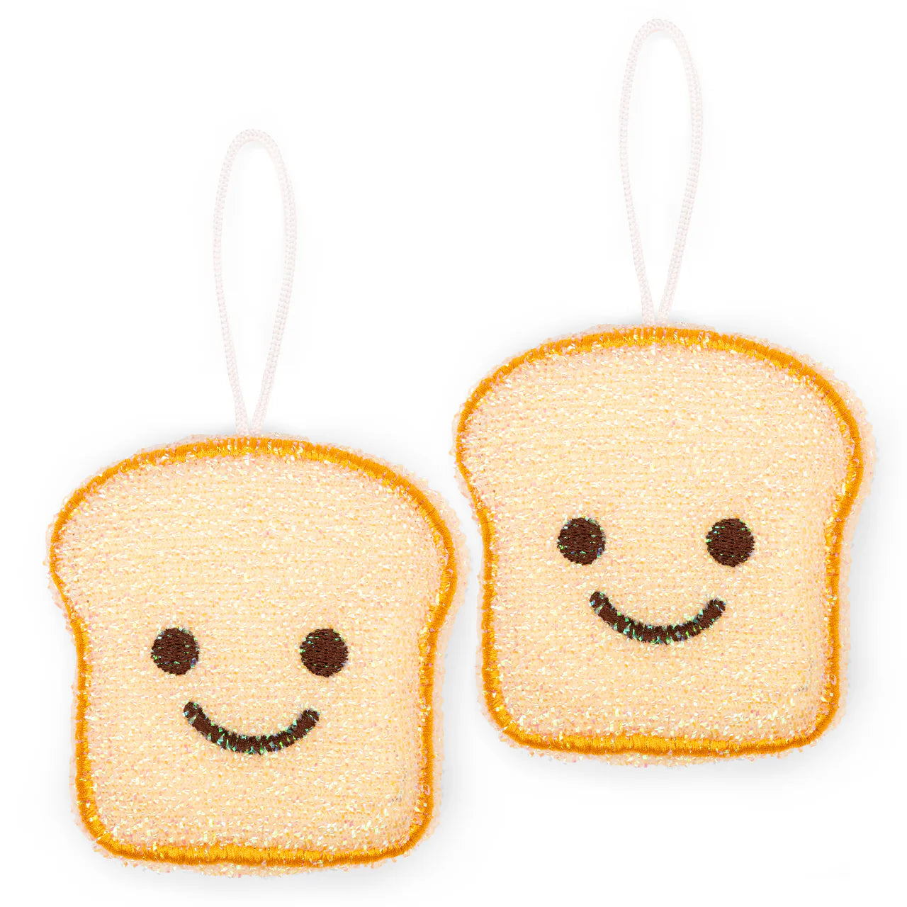 Kikkerland Smiling Toast Sponge Set of 2 (CU380)