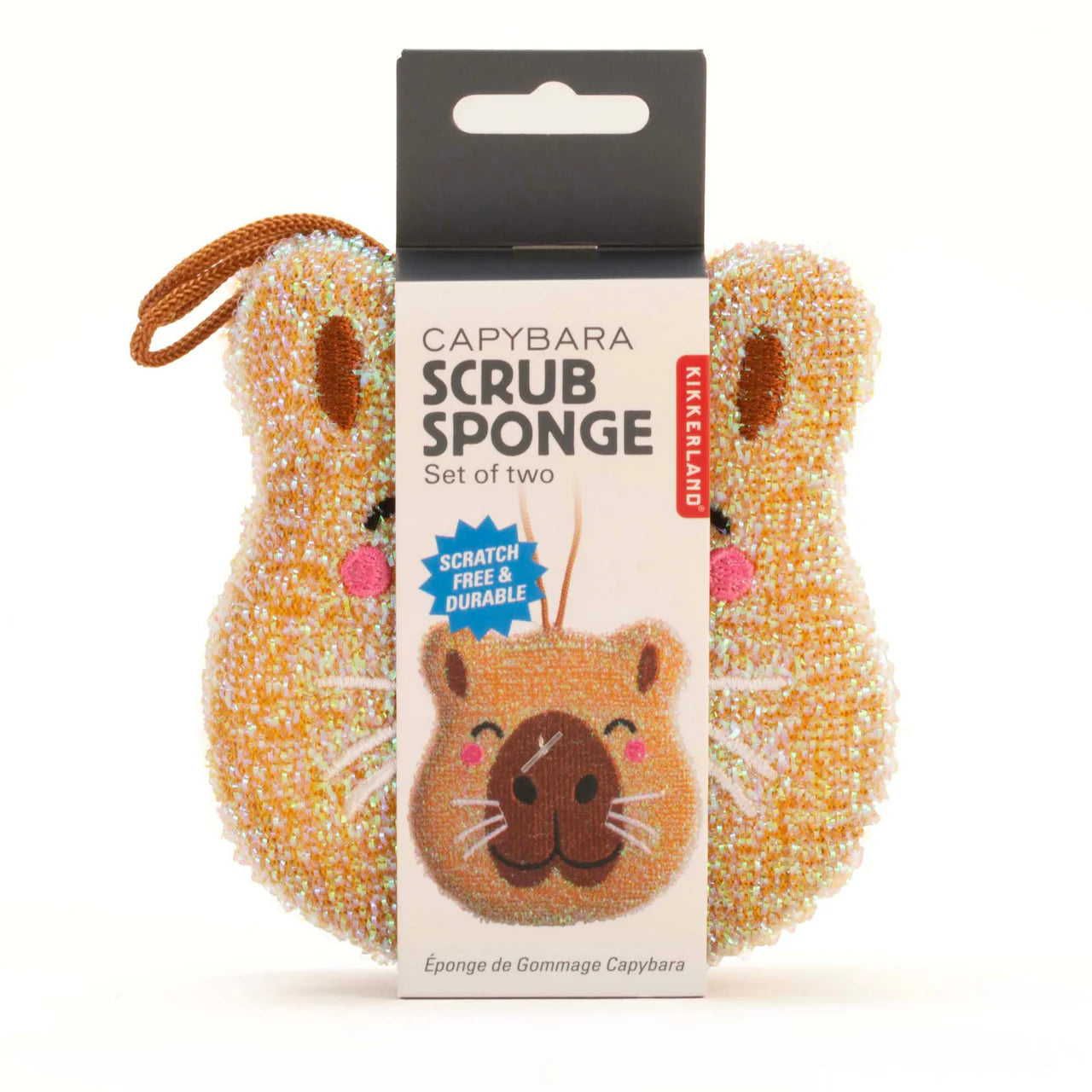 Kikkerland Capybara Sponge Set of 2