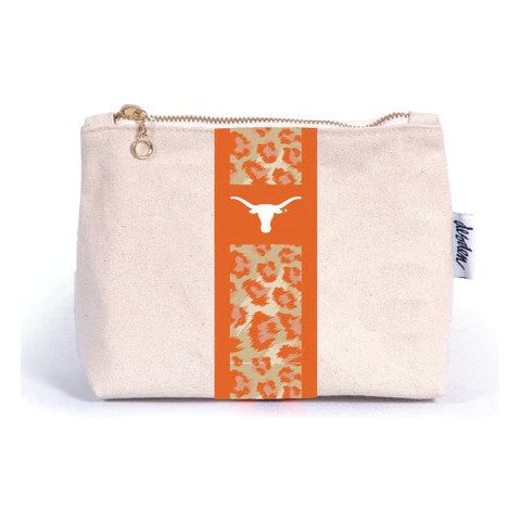 Texas Longhorn Becca Canvas Pouch (863TEX)