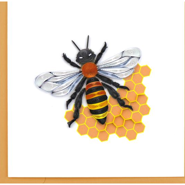 Quilling Card-Honey Bee