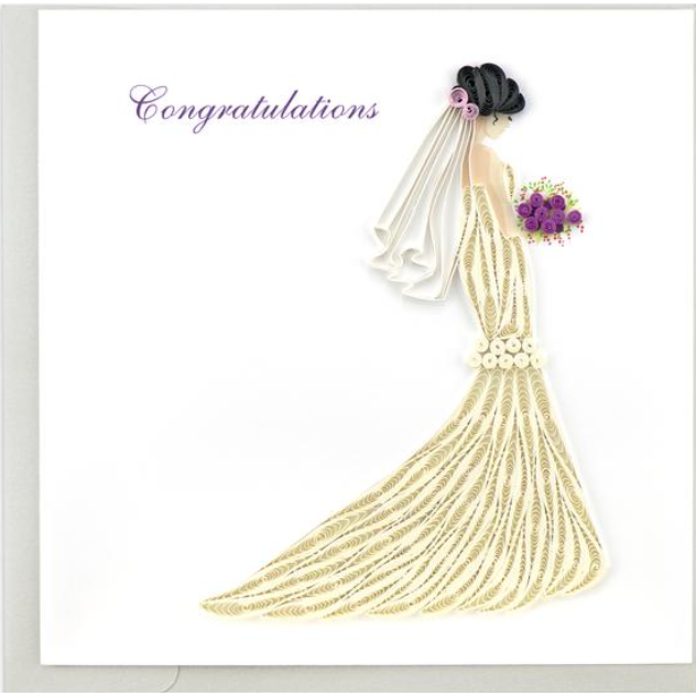 Bridal Congrats Quilling Card