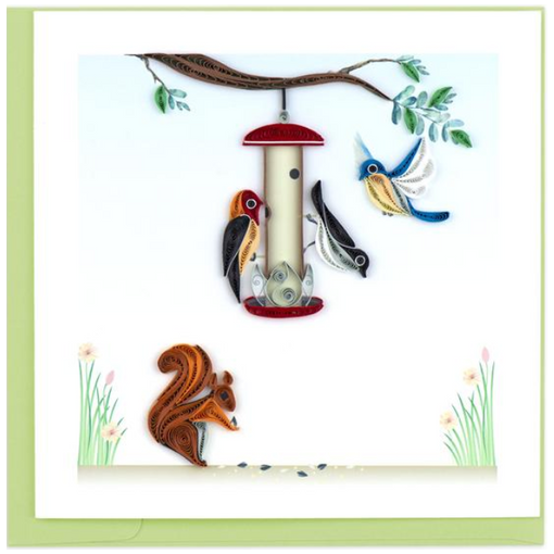 Quilling Card-Bird Feeder