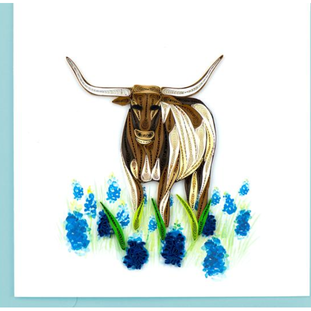 Texas Longhorn Quilling Card (BL1214)