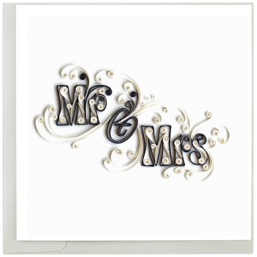 Mr. & Mrs. Quilling Card