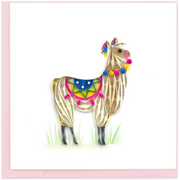 Quilling Card-Llama