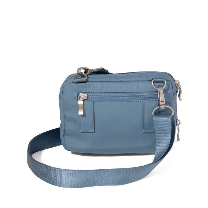 Baggallini Modern Double Zip Crossbody (CRNFLWR)