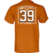 Texas Longhorn Baseball 39 Times 2026 College world Series Tee- (Available Wednesday June 10th)IN STOCK NOW (Copy)