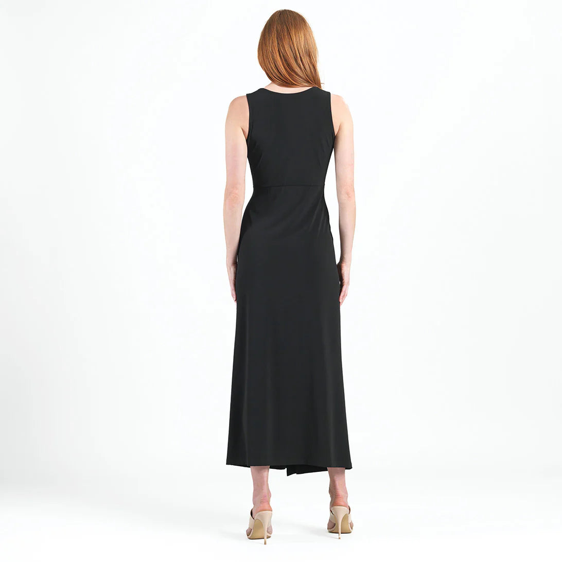 Clara Sun Woo Center Slit Maxi Dress(DR24)(Black)