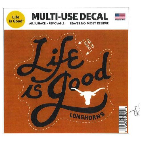 Texas Longhorn Life is Good Decal (17315)