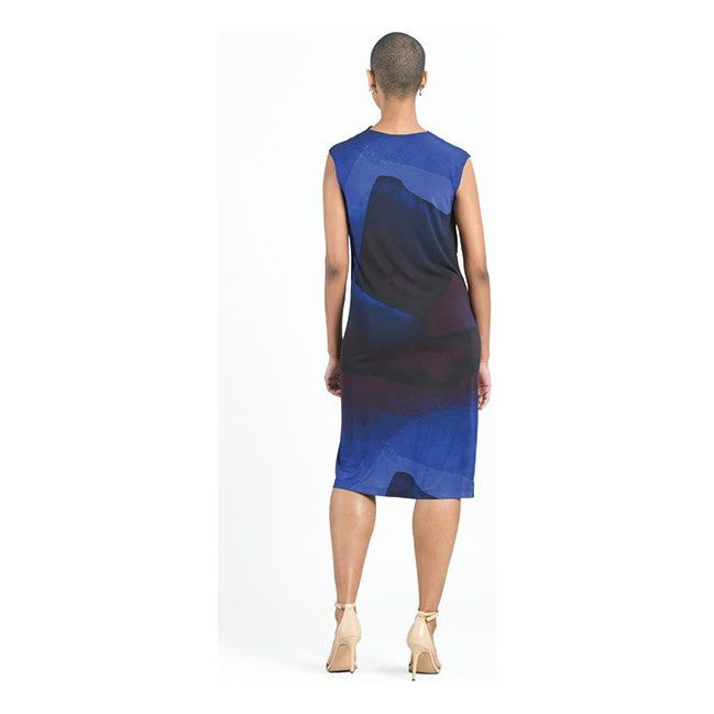Clara Sun Woo Watercolor Sleeveless Midi Dress (DR21P27)