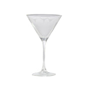 Longhorns Allover Etched Wrap Martini Glass