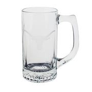Texas Longhorn 13oz  Etched Logo Glass Mug (ESM)