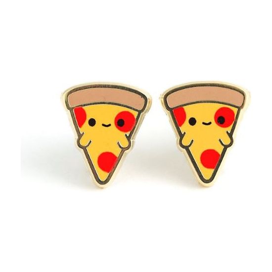 Luxcups Pizza Face Earrings
