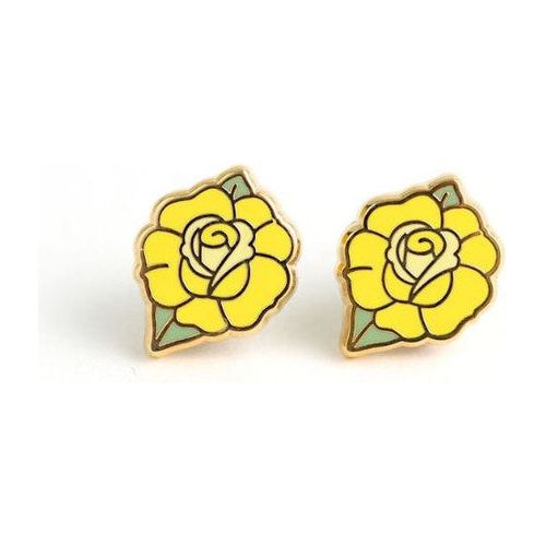 Luxcups Yellow Rose Earrings