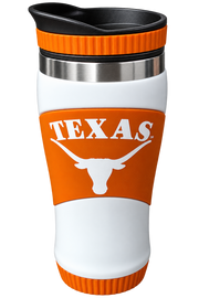 Texas Longhorn 20oz Arche Texas Travel Mug (6121BO)(Burnt Orange and White)