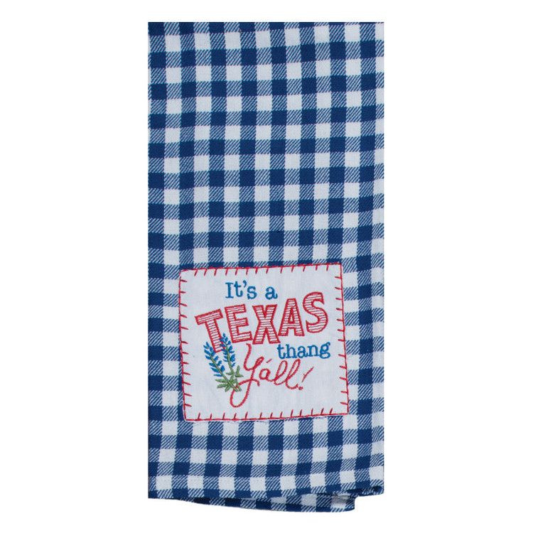 Texas Thang Embroidered Applique Towel
