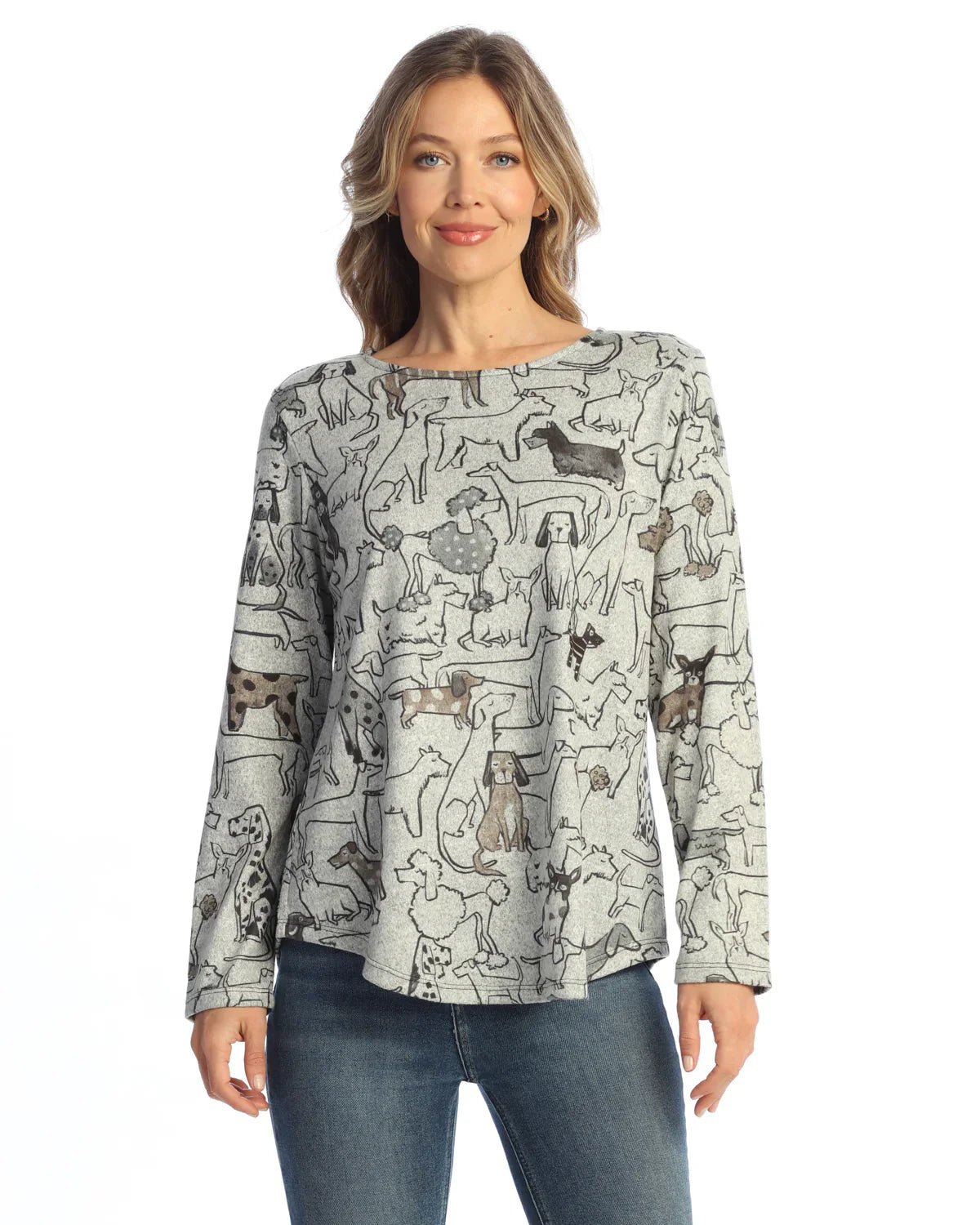 Jess & Jane Paw Pals French Brush Tunic (FB-10-2119)(Multi)