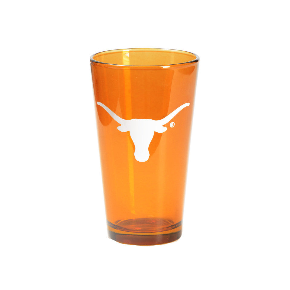 Longhorn Burnt Orange Pint Glass (16oz)