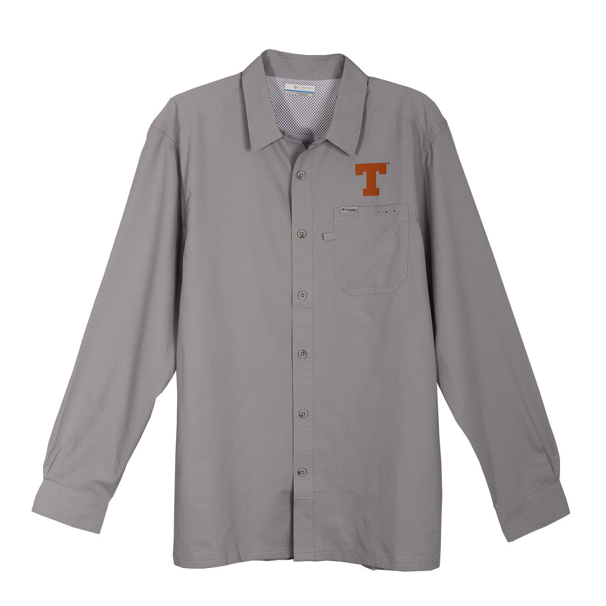Texas Longhorn Columbia Slack Tide Long Sleeve Shirt (GRY)