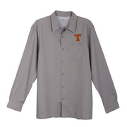 Texas Longhorn Columbia Slack Tide Long Sleeve Shirt (GRY)