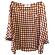 Texas Longhorn Everly Gingham Tunic (FTTX178)