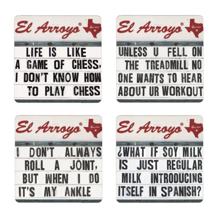El Arroyo Fan Favorites Coaster Set (4)