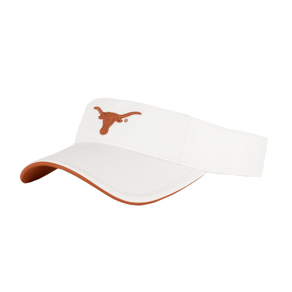 Texas Longhorn Embroidered Logo Visor (G137-P-WHITE)