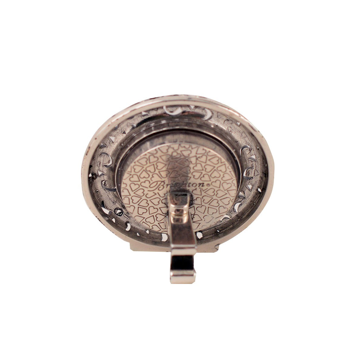 Brighton Crystal Ball Silver Desk Clock (G20170)