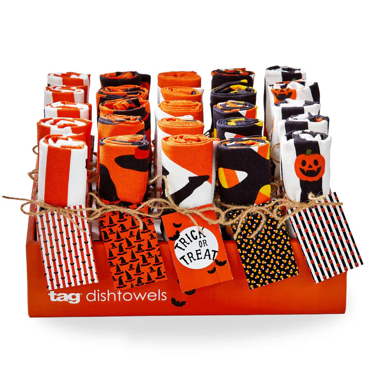Tag Single Halloween Dish Towel (Pattern Selected at Random)