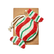 Tag peppermint Candy Loofah Scrubber