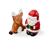 Tag Holiday Santa & Reindeer Salt & Pepper Shakers